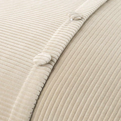 Ivory Corduroy Throw Pillow