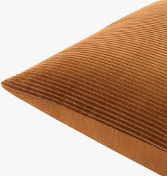 Modern Scalloped Corduroy Throw Pillow