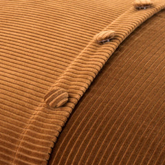 Modern Scalloped Corduroy Throw Pillow