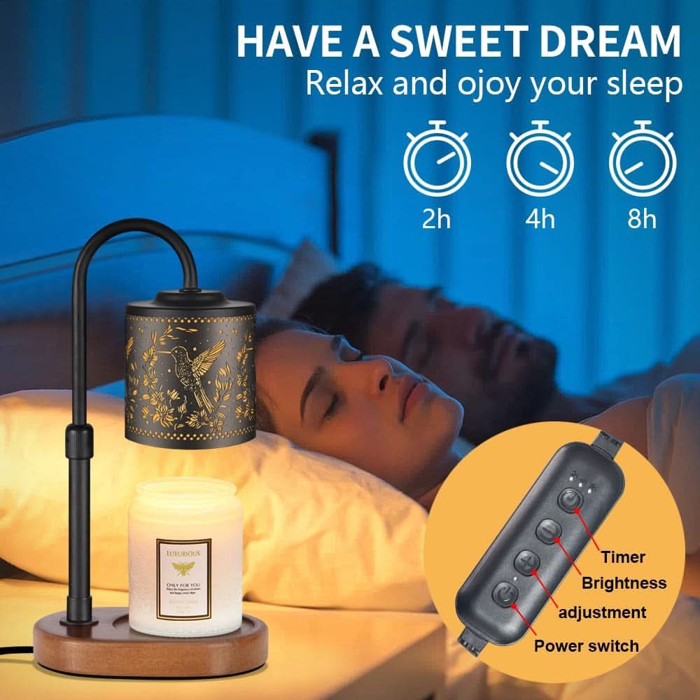 Dimmable Candle Warmer Lamp With Timer Hummingbird