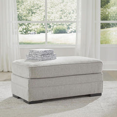 Eastonbridge Upholstered Rectangular Ottoman Light Gray-1