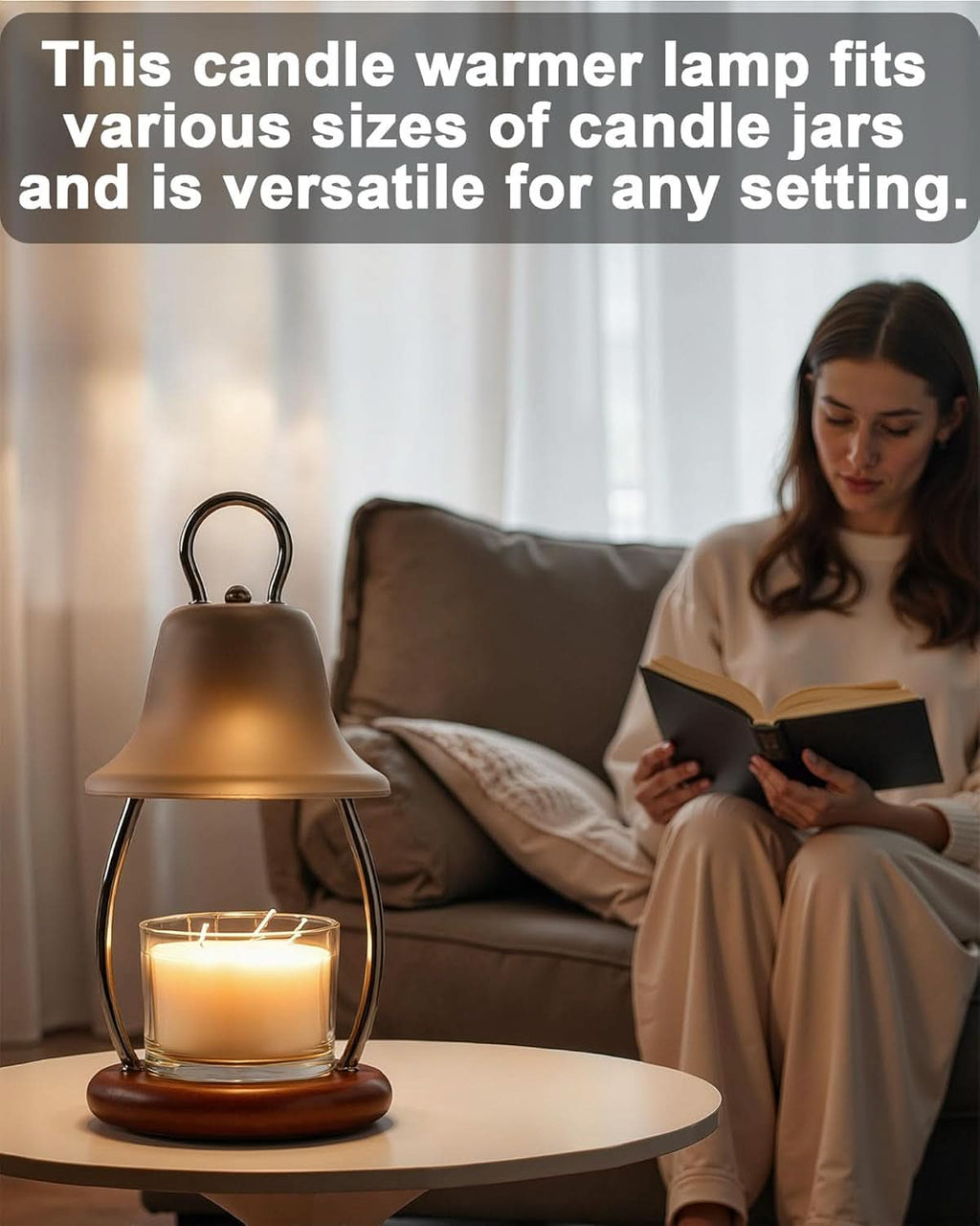 Industrial Black Stainless Candle Warmer Lamp Timer
