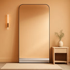 Full Length Floor Mirror 76x34 Inches MidnightBlack-0
