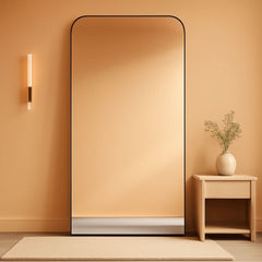 Full Length Floor Mirror 76x34 Inches MidnightBlack-0