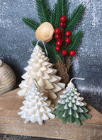 Christmas Fir Tree Candles | Festive Holiday Decor-4