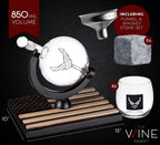 Airforce Whiskey Decanter Set with 4 Liquor Glasses-2