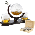 Globe Car Whiskey Decanter - 2 Globe Glasses-0