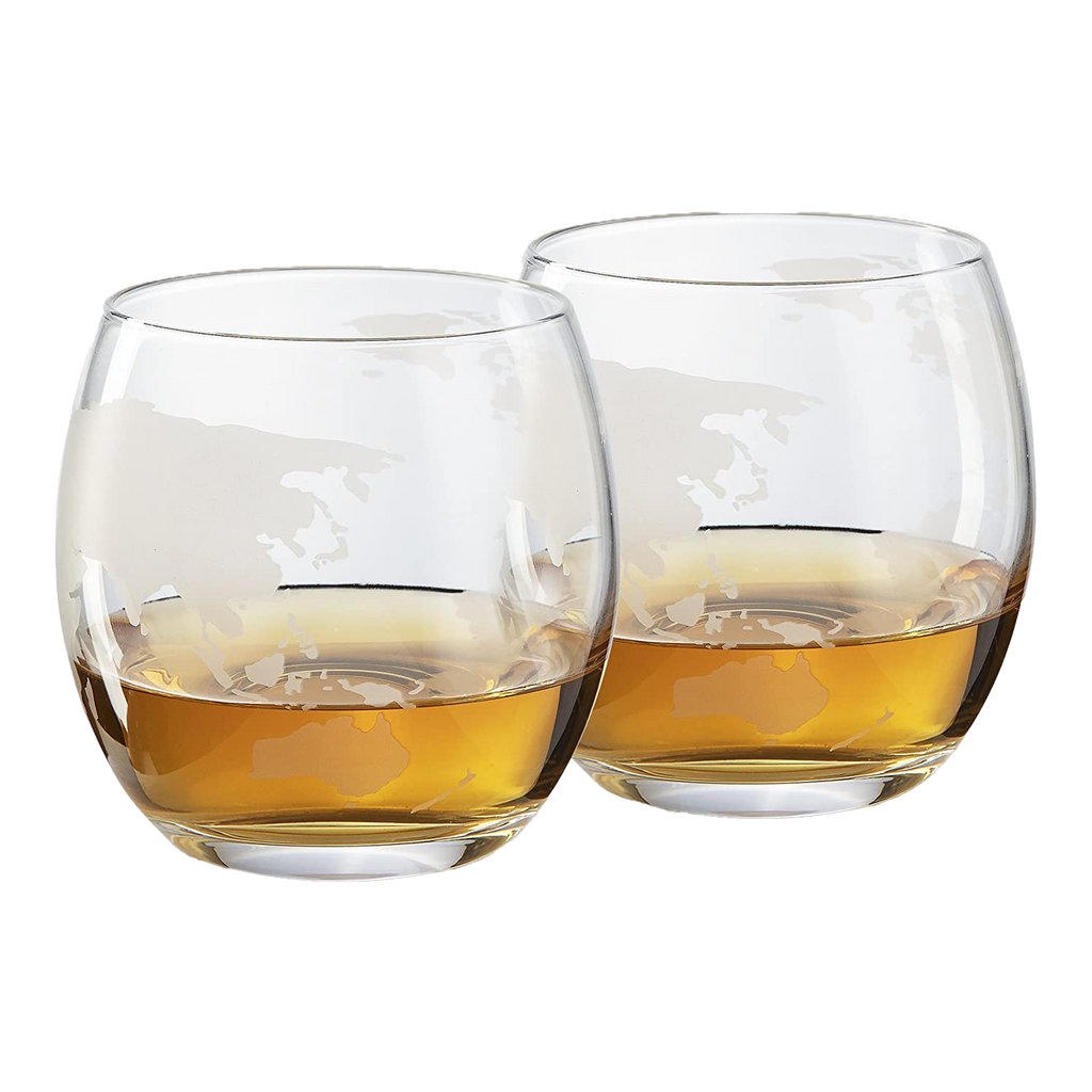 Globe Car Whiskey Decanter - 2 Globe Glasses-1