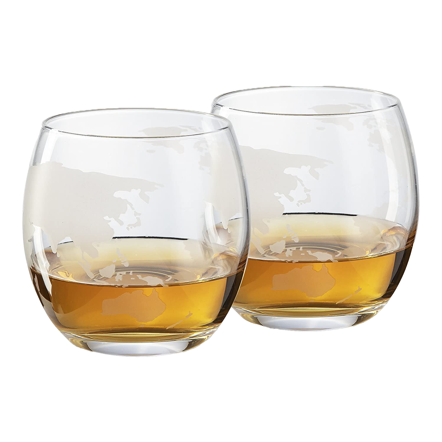 Globe Car Whiskey Decanter - 2 Globe Glasses-1