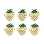 Pineapple Napkin Ring Set of 6-1