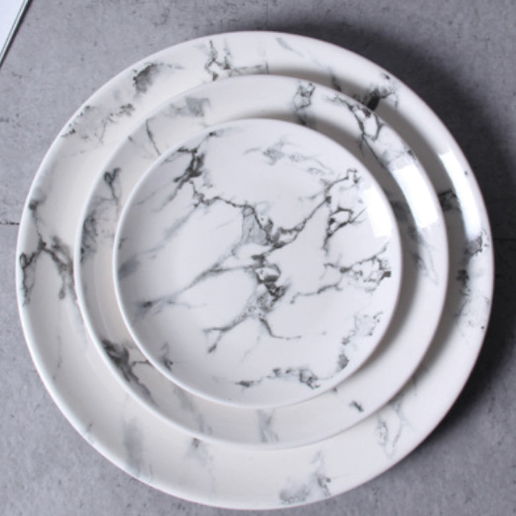 Marble Round Plate 10"-1