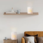 Set of 2 8''H Wall Battery Powered Lamp (Sunflow white)-3