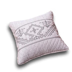 DaDa Bedding Whimsical Lavender Purple Grey Yarn Dyed Euro Pillow Sham Cover, 26" x 26 (JHW866)-0
