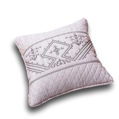 DaDa Bedding Whimsical Lavender Purple Grey Yarn Dyed Euro Pillow Sham Cover, 26" x 26 (JHW866)-0