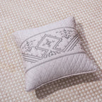 DaDa Bedding Whimsical Lavender Purple Grey Yarn Dyed Euro Pillow Sham Cover, 26" x 26 (JHW866)-1