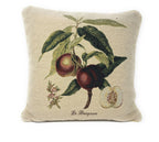 DaDa Bedding Nectarine Fruits Elegant Accent Throw Pillow Cushion Cover - 18" - 1-Piece-0