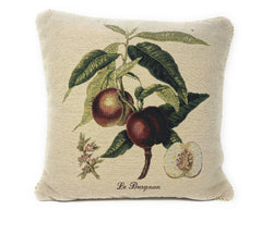 DaDa Bedding Nectarine Fruits Elegant Accent Throw Pillow Cushion Cover - 18" - 1-Piece-0