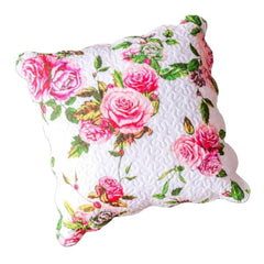 DaDa Bedding Romantic Roses Spring Floral Pink Euro Pillow Sham Cover, 26" x 26" (JHW879)-1