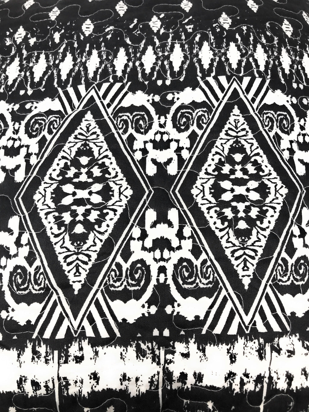 DaDa Bedding Aztec Black & White Diamonds Throw Pillow Covers - 18" x 18" 2-Pack (C14800-1-CC)-2