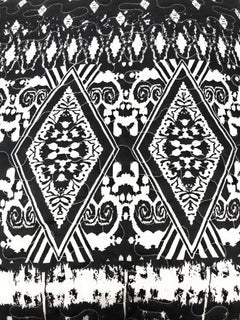 DaDa Bedding Aztec Black & White Diamonds Throw Pillow Covers - 18" x 18" 2-Pack (C14800-1-CC)-2