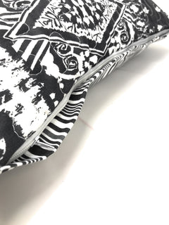 DaDa Bedding Aztec Black & White Diamonds Throw Pillow Covers - 18" x 18" 2-Pack (C14800-1-CC)-3