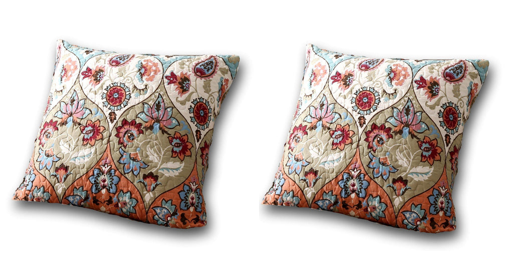 DaDa Bedding Set of Two Garden Party Bohemian Throw Pillow Covers (LH1403)-2