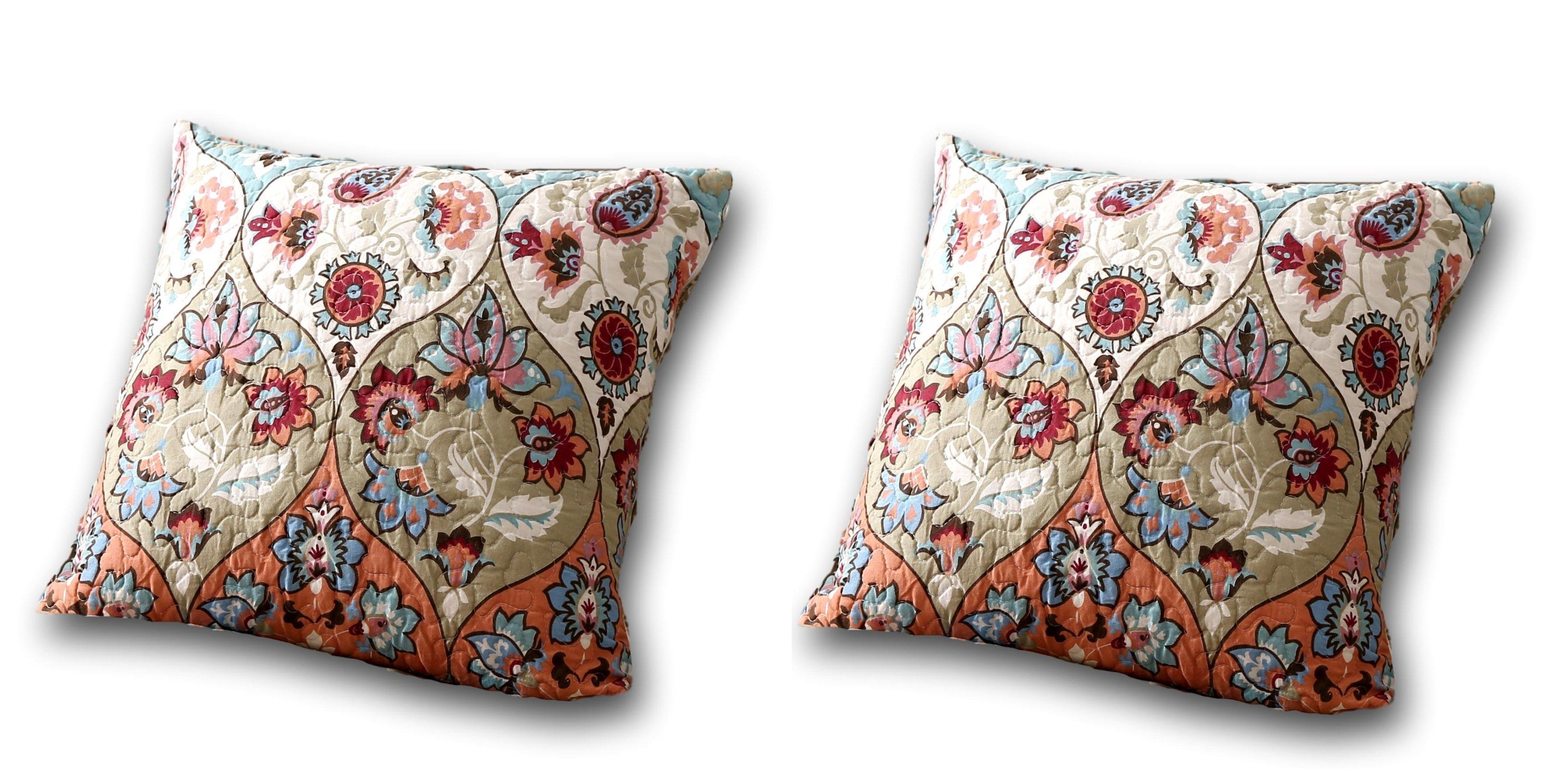 DaDa Bedding Set of Two Garden Party Bohemian Throw Pillow Covers (LH1403)-2