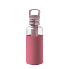 Clear Reusable Water Bottles With Infuser - Clear 20 oz