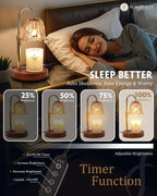Handcrafted Goldplated Candle Warmer Lamp With Timer