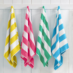 Cotton Velour Cabana Stripe Beach Towel - Novia Collection (Shipping fees may apply)