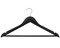 Black Wooden Hangers Adult Anti-Slip 96 Hangers