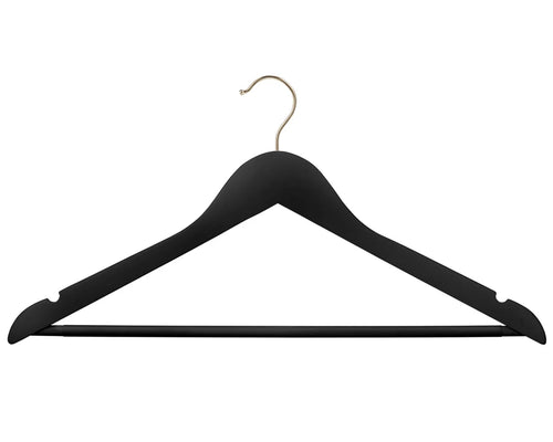 Black Wooden Hangers Adult Anti-Slip 96 Hangers
