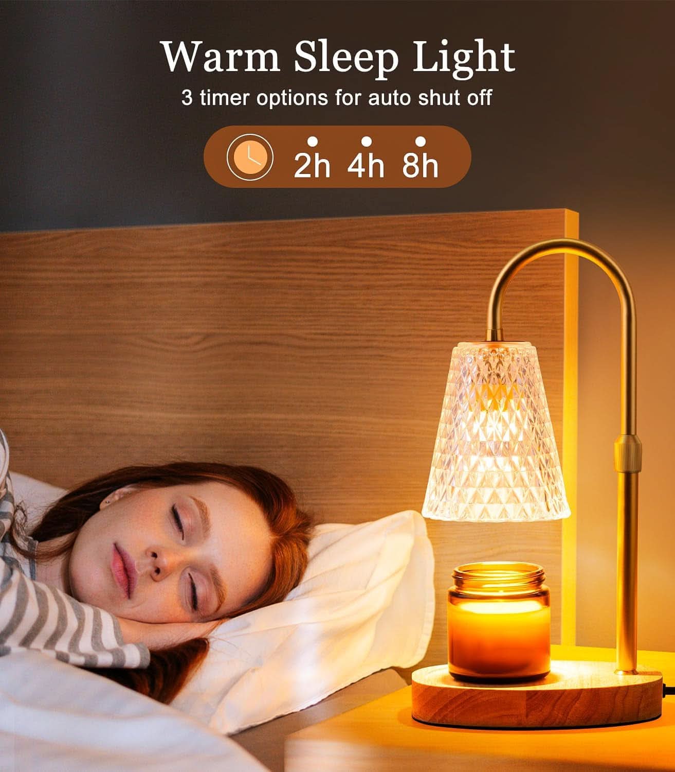 Environmentally Friendly Glass Candle Warmer Timer