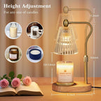 Candle Warmer Lamp Featuring Timed Dimmer Controller