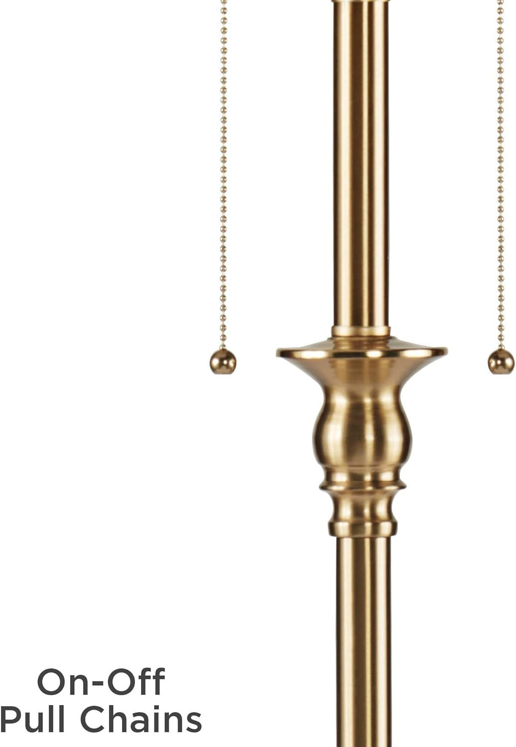 58 Inch Floor Lamp Antique Brass Burlap-2