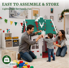 Holiday Season Kids Indoor Outdoor White EVA Playhouse