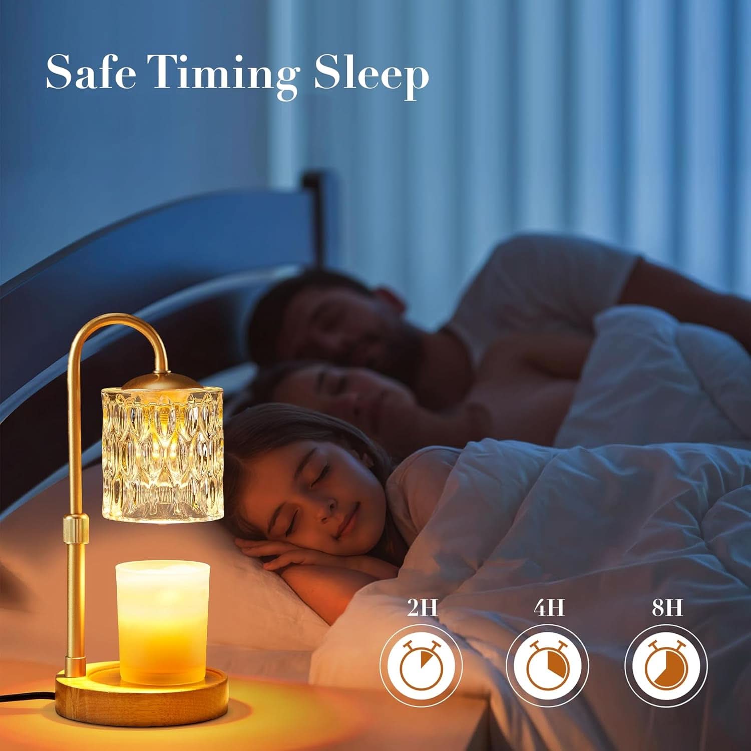Dimmable Candle Warmer Lamp With Programmable Timer
