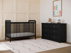 Crescent 6 Drawer Double Dresser Black GREENGUARD Gold-4