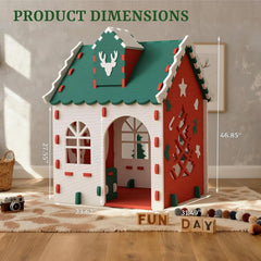 Holiday Season Kids Indoor Outdoor White EVA Playhouse