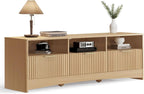 59-Inch TV Stand For 65-Inch Televisions Natural Oak Finish-2