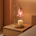 Pink Multifunctional Candle Warmer Lamp Timer Dimmable-0
