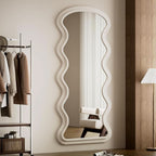 71 Inch Full Length Freestanding Floor Mirror White-1