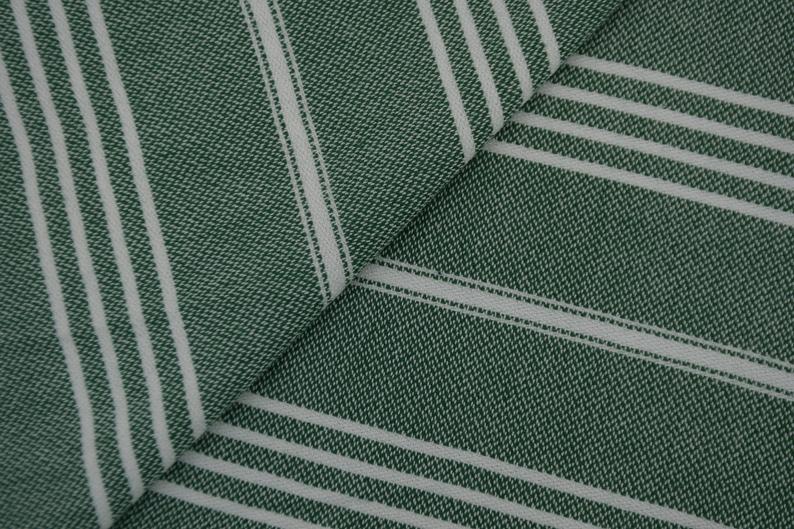 Dark Green Monaco Turkish Towel – Lightweight Quick Dry Beach & Bath Towel, Luxury Turkish Cotton Spa Towel, Travel & Pool Towel-1