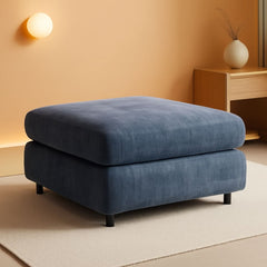 Blue Grey Upholstered Storage Ottoman For Sectional-0
