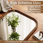 Bronze Metallic 28x69 Inches Arched Full Length Mirror