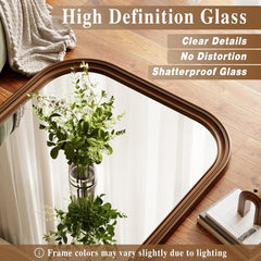 Bronze Metallic 28x69 Inches Arched Full Length Mirror-2