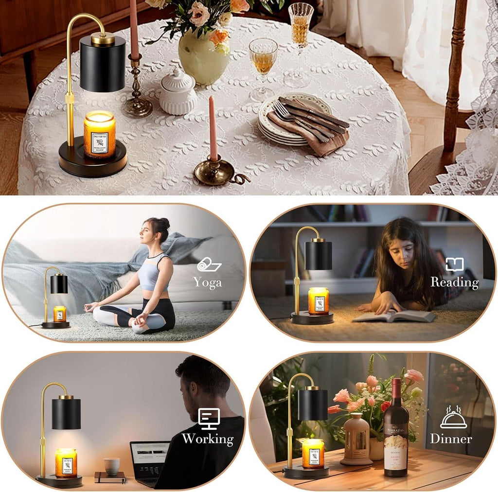 Candle Warmer Lamp With Programmable Timer Dimming