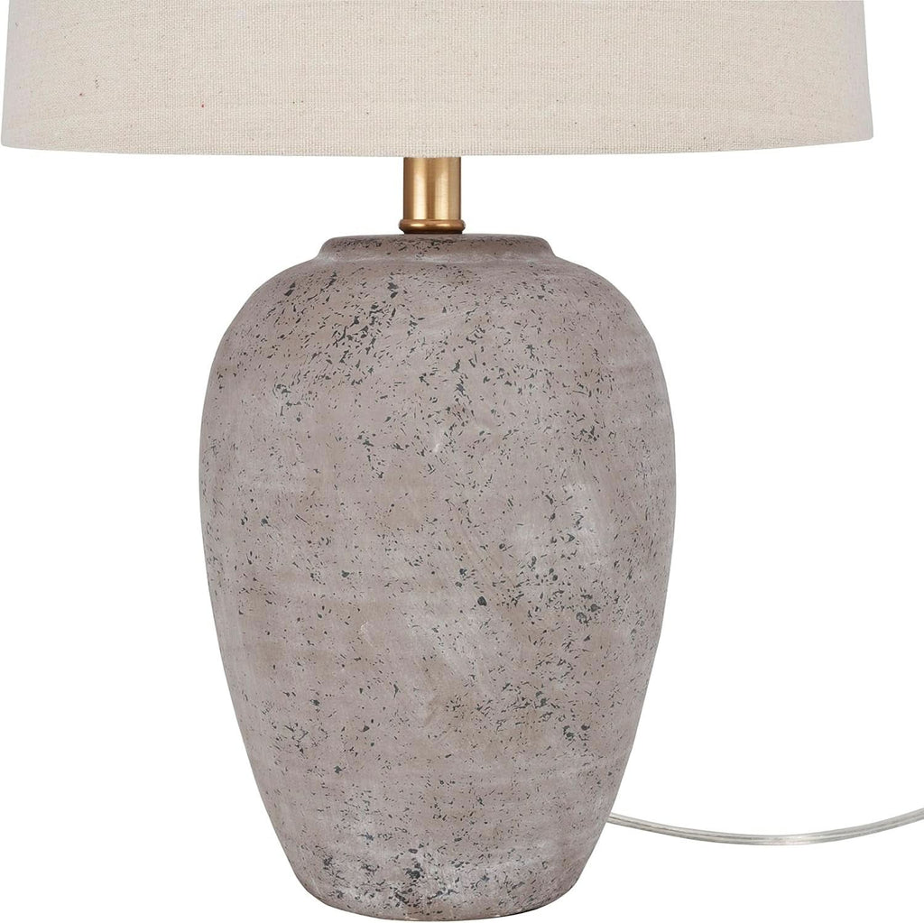 Greyish Brown Weathered Farmhouse Table Lamp 23 Inch-4
