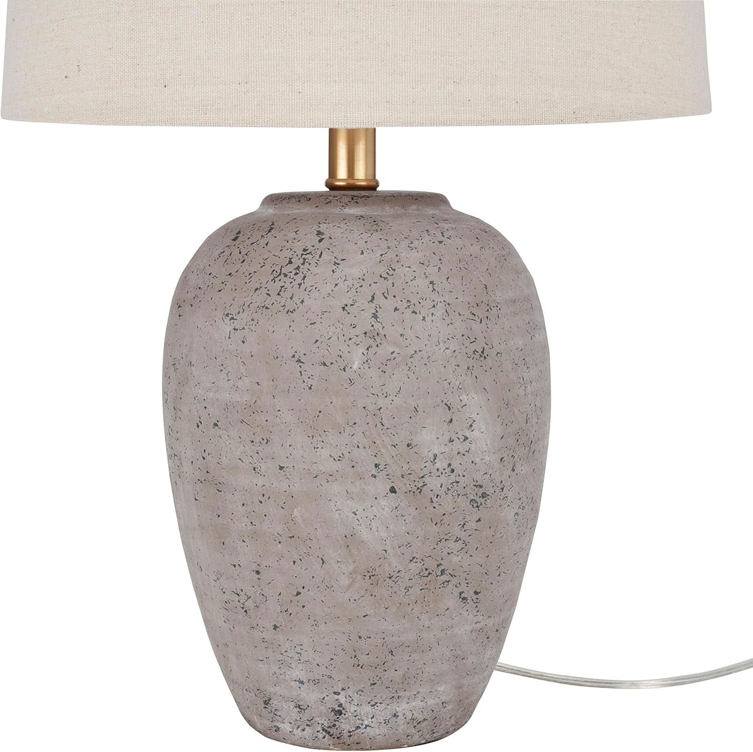 Greyish Brown Weathered Farmhouse Table Lamp 23 Inch-4