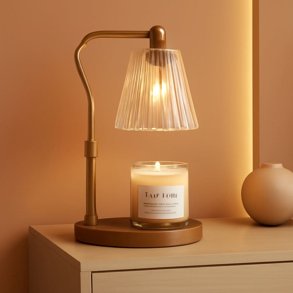Candle Warmer Lamp Featuring Timed Dimmer Controller